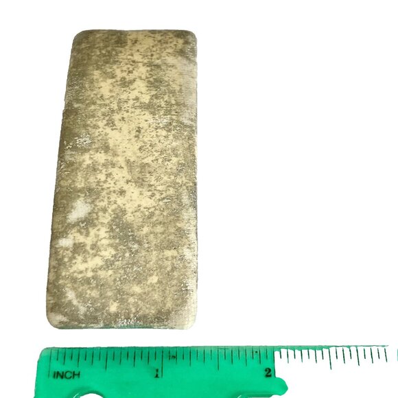 Vintage Gold Metallic Fabric Patina French Barrette 80s 90s Leeza Long Hair 3" - Picture 10 of 10